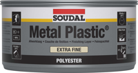 Soudal Metal Plastic Extra Fine | Polyesterplamuur | 2 kg | Wit | 30035 - 103425