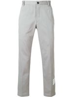 Thom Browne pantalon de costume à patch logo - Gris - thumbnail