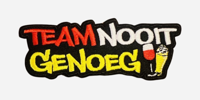 Embleem team nooit genoeg