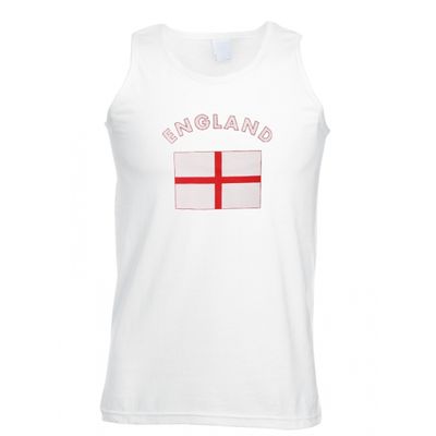 Witte heren tanktop Engeland