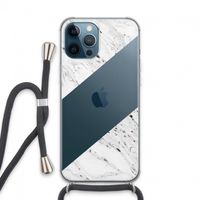 Biggest stripe: iPhone 13 Pro Max Transparant Hoesje met koord