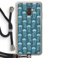 Kwallie: Samsung Galaxy A8 (2018) Transparant Hoesje met koord Kwallie: Samsung Galaxy A8 (2018) Transparant Hoesje met koord