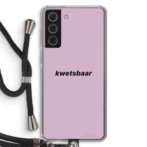 kwetsbaar: Samsung Galaxy S21 FE Transparant Hoesje met koord