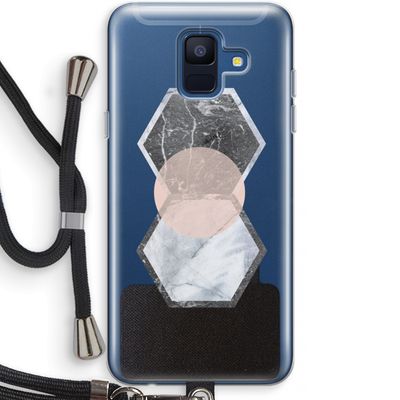 Creatieve toets: Samsung Galaxy A6 (2018) Transparant Hoesje met koord