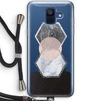 Creatieve toets: Samsung Galaxy A6 (2018) Transparant Hoesje met koord