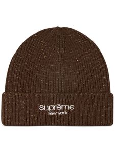 Supreme bonnet Rainbow Speckle en laine - Marron