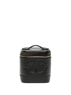 CHANEL Pre-Owned trousse de toilette à logo brodé CC (1998) - Noir