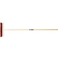Polet Vlakke Bankiraibezem Pvc Rood met steel 140cm