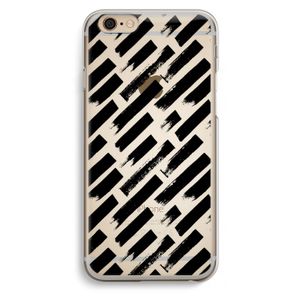 Zwarte vegen: iPhone 6 / 6S Transparant Hoesje