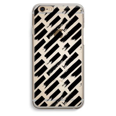 Zwarte vegen: iPhone 6 / 6S Transparant Hoesje