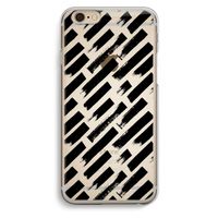 Zwarte vegen: iPhone 6 / 6S Transparant Hoesje
