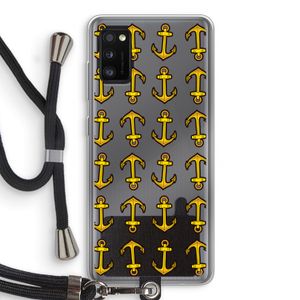 Musketon Anchor: Samsung Galaxy A41 Transparant Hoesje met koord