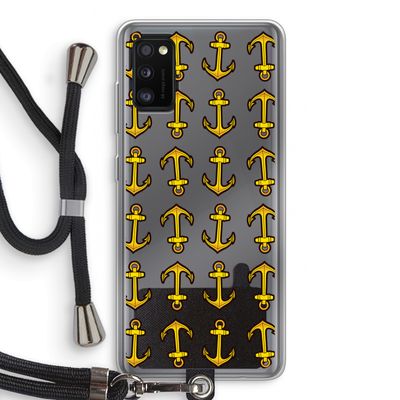 Musketon Anchor: Samsung Galaxy A41 Transparant Hoesje met koord