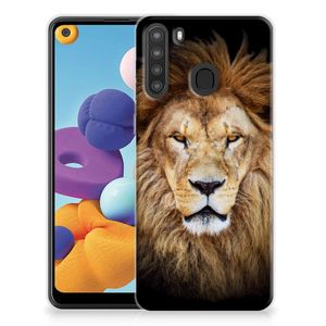 Samsung Galaxy A21 TPU Hoesje Leeuw