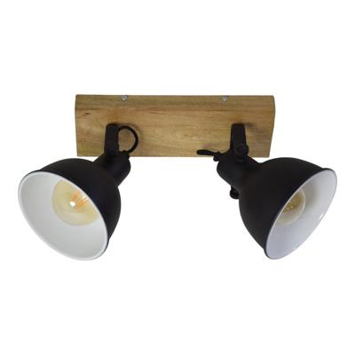 Urban Interiors PlafondspotWoody Double vintage black - 13236