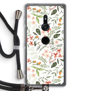 Sweet little flowers: Sony Xperia XZ2 Transparant Hoesje met koord