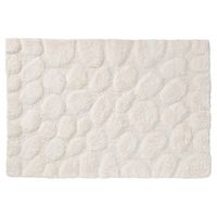 Badmat Sealskin Pebbles Katoen 90x60 cm Ivoor