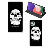 Mobiel BookCase Samsung Galaxy A22 5G Skull Eyes