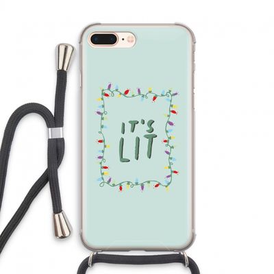 It's Lit: iPhone 7 PLUS Transparant Hoesje met koord