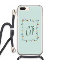 It's Lit: iPhone 7 PLUS Transparant Hoesje met koord