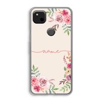 Rozen: Google Pixel 4a Transparant Hoesje