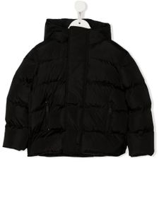 DSQUARED2 KIDS doudoune zippée à logo imprimé - Noir