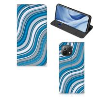 Xiaomi 11 Lite NE 5G | Mi 11 Lite | Hoesje met Magneet | Waves Blue
