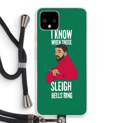 Sleigh Bells Ring: Pixel 4 Transparant Hoesje met koord