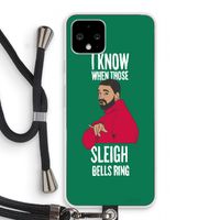 Sleigh Bells Ring: Pixel 4 Transparant Hoesje met koord