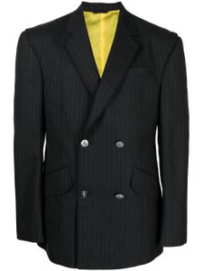 Ferrari blazer en laine vierge à boutonnière croisée - Noir