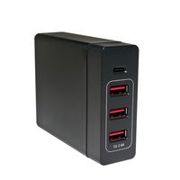 LogiLink PA0122 USB-oplader Thuis Uitgangsstroom (max.) 10200 mA 4 x USB, USB-C bus Automatische detectie - thumbnail