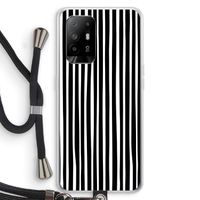 Stripes: Oppo A95 5G Transparant Hoesje met koord
