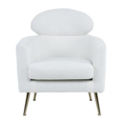 Armstoel Home ESPRIT Wit Zilverkleurig Metaal 71 x 75 x 95 cm