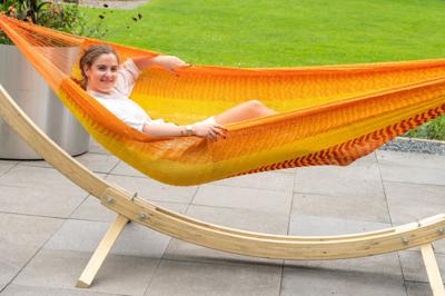 Tropilex Hangmatset Double 'Wood & Mexico' Fuego - Oranje - Mexicaans - 180 kg