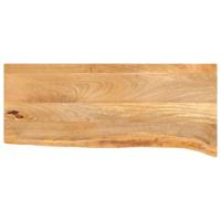 Tafelblad met natuurlijke rand 80x40x2,5 cm massief mangohout - thumbnail