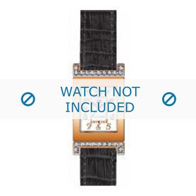 Tommy Hilfiger horlogeband TH-23-1-25-0645 / TH679300857 Croco leder Bruin 16mm + bruin stiksel