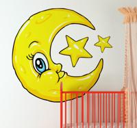 Sticker Maan sterren