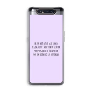 Regenboog: Samsung Galaxy A80 Transparant Hoesje