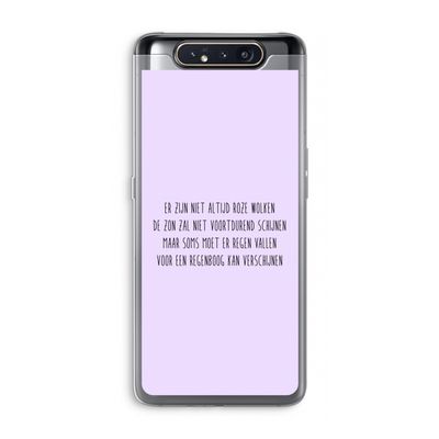 Regenboog: Samsung Galaxy A80 Transparant Hoesje
