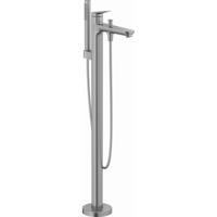 Duravit Wave Badmengkraan - vrijstaand - 2 functies - voorsprong 22.5cm - eengreeps - RVS geborsteld wa5250000070 - thumbnail