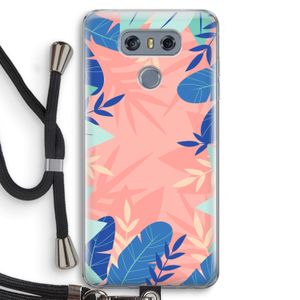 Tropisch: LG G6 Transparant Hoesje met koord