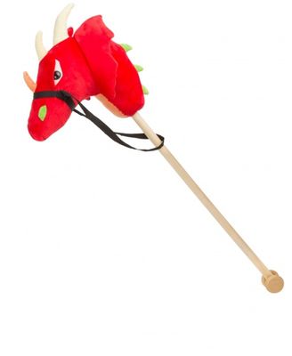 Small Foot stokpaard rode draak Small Foot stokpaard rode draak