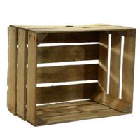 Fruitkist - gebruikt - decoratie en opbergkist - 30 x 40 x 50 cm - hout
