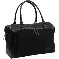 Isoki verzorgingstas double zip satchel Diagonal Quilted Midnight