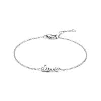 Zilveren Armband met "Love" Tekst - Verstelbare Draaglengtes (16.5-18.5cm)