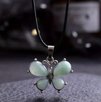 Aventurijn vlinder ketting - Sieraden - Spiritueelboek.nl