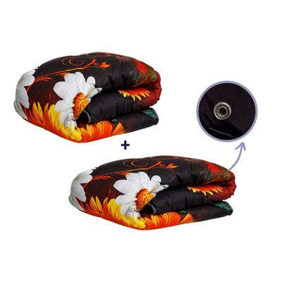 Dekbed Easy Dekbed Summer Flower - Easy - zonder overtrek - 240x200 cm (Lits-Jumeaux) - Zelesta - 300 gram p/m2 - Dekbed-Discounter.nl