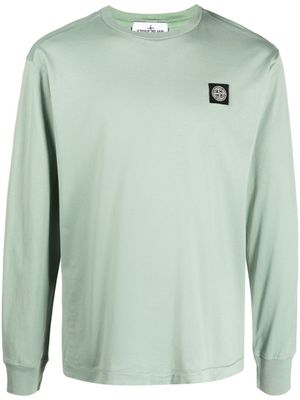 Stone Island t-shirt à patch logo - Vert