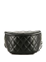 CHANEL Pre-Owned sac banane en cuir matelassé - Noir