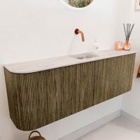 Toiletmeubel Mondiaz Joya Dlux | 123.2 cm | Meubelkleur Dusk | Faye wastafel Nata Wasbak Midden | Zonder kraangat(en)
